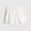 Pantalones cortos de mezcla de algodón con cintura elástica