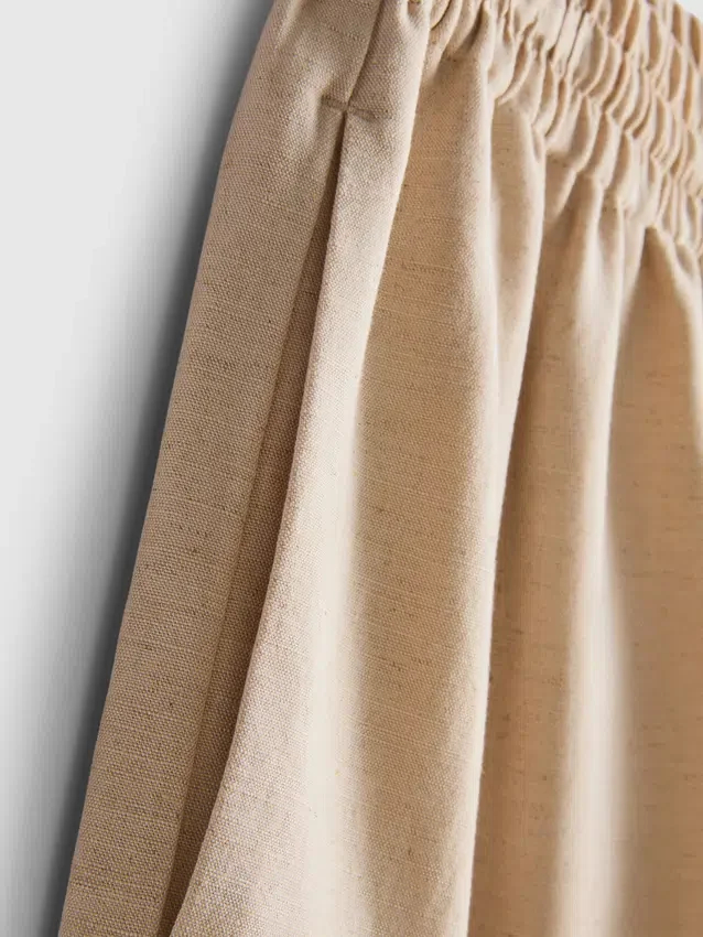 Pantalones cortos de mezcla de algodón con cintura elástica
