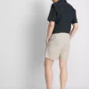 Pantalones cortos de mezcla de lino con rayas