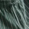 Pantalones cortos de mezcla de lino con rayas