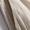 Pantalones cortos de mezcla de lino con rayas