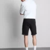 Pantalones cortos de mezclilla ajustados de talle medio