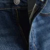 Pantalones cortos de mezclilla ajustados de talle medio