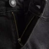 Pantalones cortos de mezclilla ajustados de talle medio