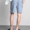 Pantalones cortos de mezclilla con cordón texturizados