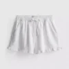 Pantalones cortos de mezclilla con dobladillo con volantes