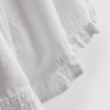 Pantalones cortos de mezclilla con dobladillo con volantes