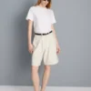 Pantalones cortos de mezclilla de algodón