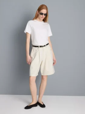 Pantalones cortos de mezclilla de algodón
