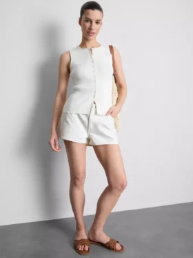 Pantalones cortos de mezclilla de algodón