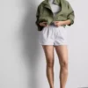 Pantalones cortos de mezclilla de algodón