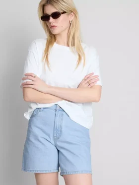 Pantalones cortos de mezclilla de algodón