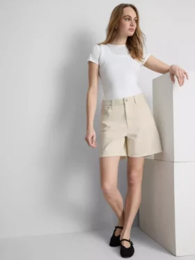 Pantalones cortos de mezclilla de algodón