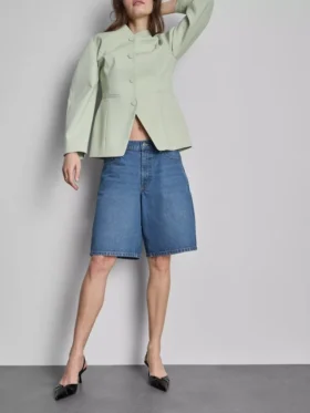 Pantalones cortos de mezclilla de algodón