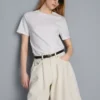 Pantalones cortos de mezclilla de algodón