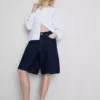 Pantalones cortos de mezclilla de algodón