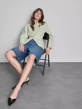 Pantalones cortos de mezclilla de algodón