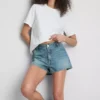 Pantalones cortos de mezclilla de algodón
