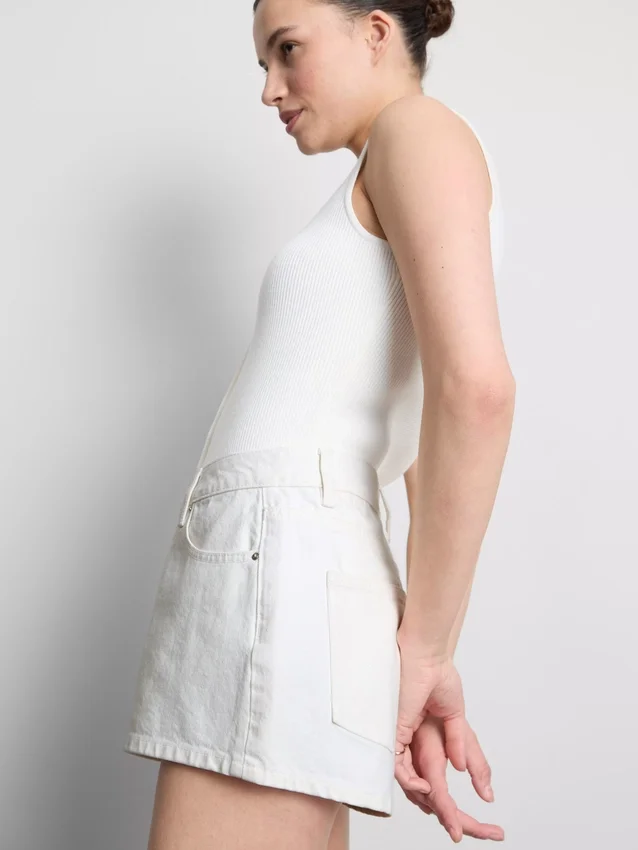 Pantalones cortos de mezclilla de algodón