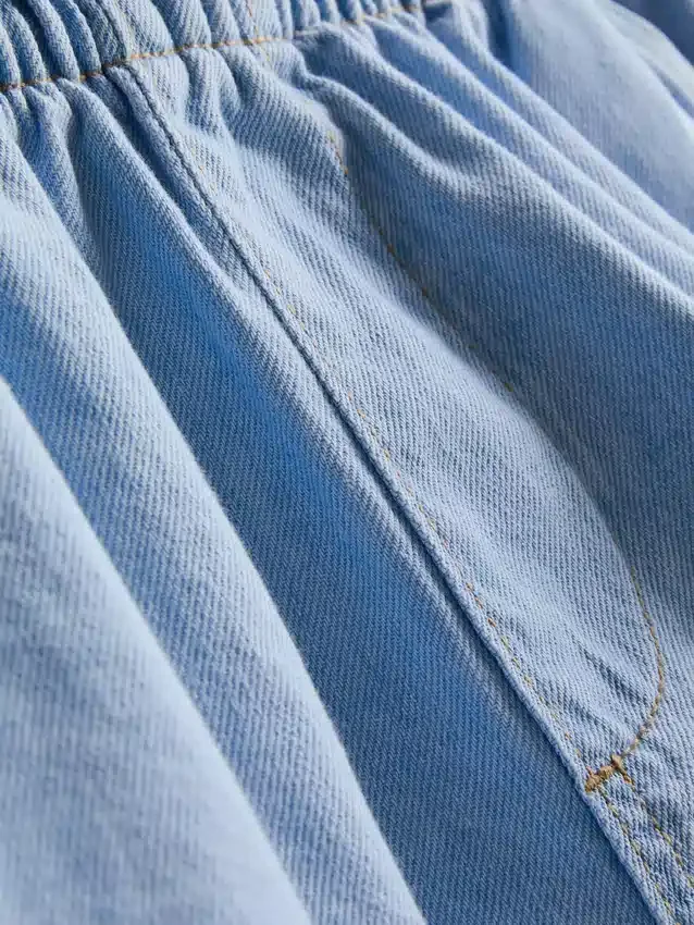 Pantalones cortos de mezclilla de algodón