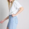 Pantalones cortos de mezclilla de algodón