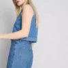 Pantalones cortos de mezclilla de algodón