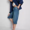 Pantalones cortos de mezclilla de algodón