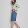Pantalones cortos de mezclilla de algodón