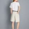 Pantalones cortos de mezclilla de algodón