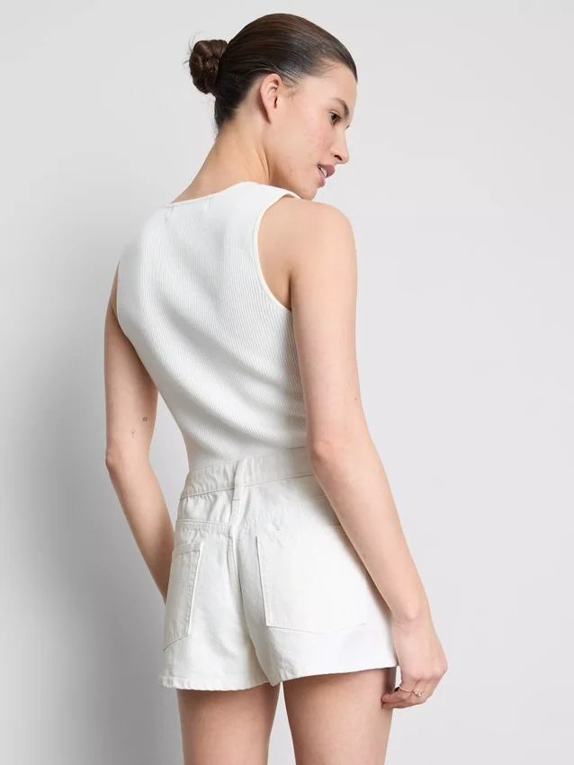 Pantalones cortos de mezclilla de algodón