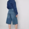 Pantalones cortos de mezclilla de algodón
