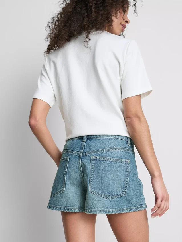 Pantalones cortos de mezclilla de algodón