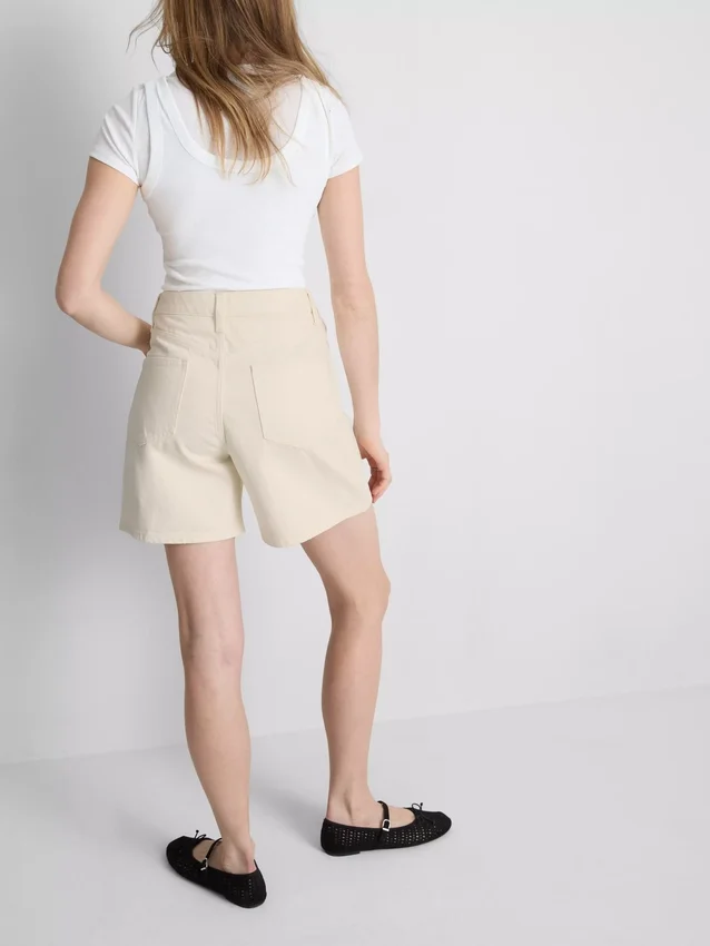 Pantalones cortos de mezclilla de algodón