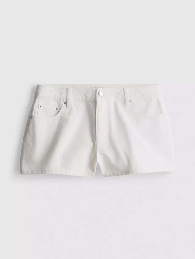 Pantalones cortos de mezclilla de algodón