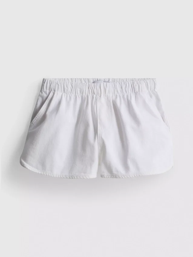 Pantalones cortos de mezclilla de algodón