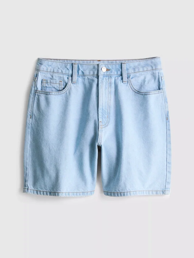 Pantalones cortos de mezclilla de algodón