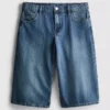 Pantalones cortos de mezclilla de algodón