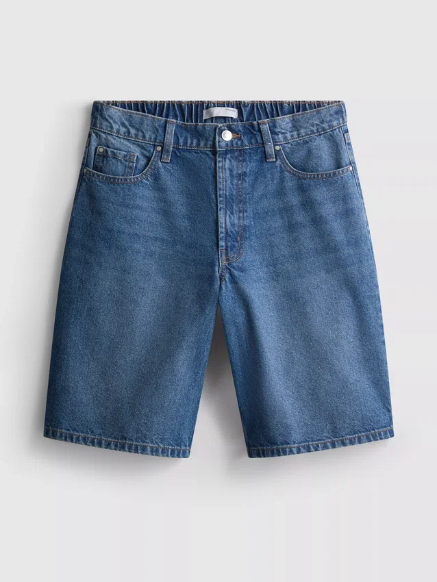 Pantalones cortos de mezclilla de algodón