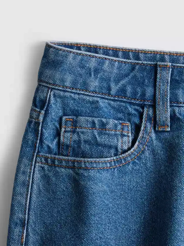 Pantalones cortos de mezclilla de algodón