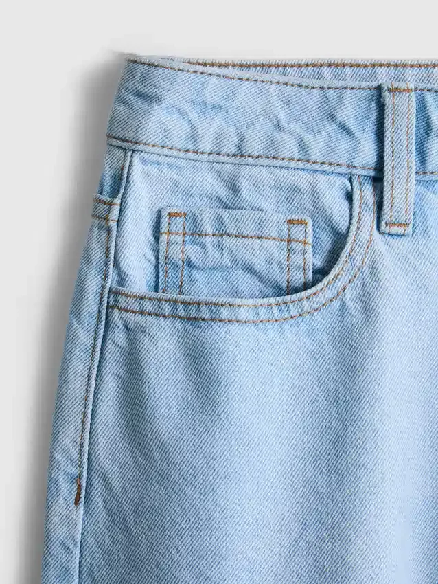 Pantalones cortos de mezclilla de algodón