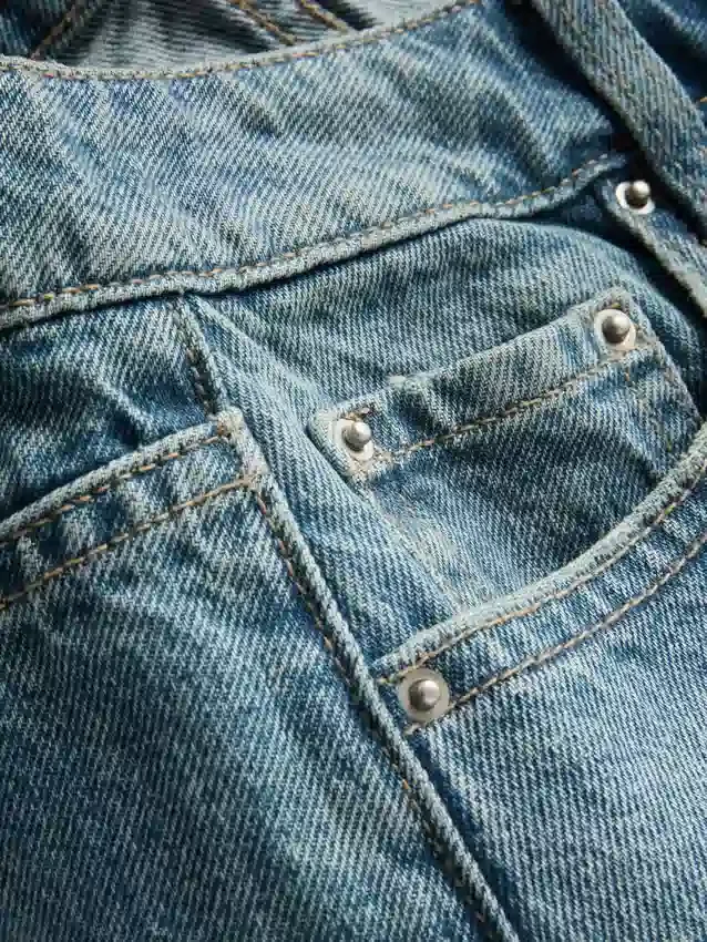 Pantalones cortos de mezclilla de algodón