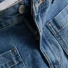 Pantalones cortos de mezclilla de algodón con bolsillos delanteros