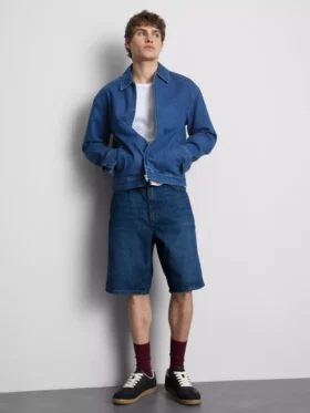 Pantalones cortos de mezclilla de corte holgado