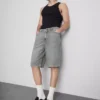 Pantalones cortos de mezclilla de corte holgado