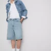 Pantalones cortos de mezclilla de corte holgado
