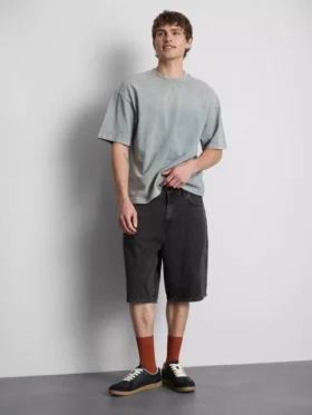 Pantalones cortos de mezclilla de corte holgado