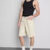 Pantalones cortos de mezclilla de corte holgado