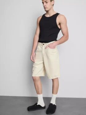 Pantalones cortos de mezclilla de corte holgado