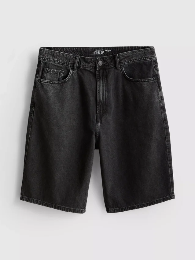 Pantalones cortos de mezclilla de corte holgado