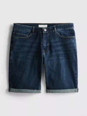 Pantalones cortos de mezclilla de corte recto